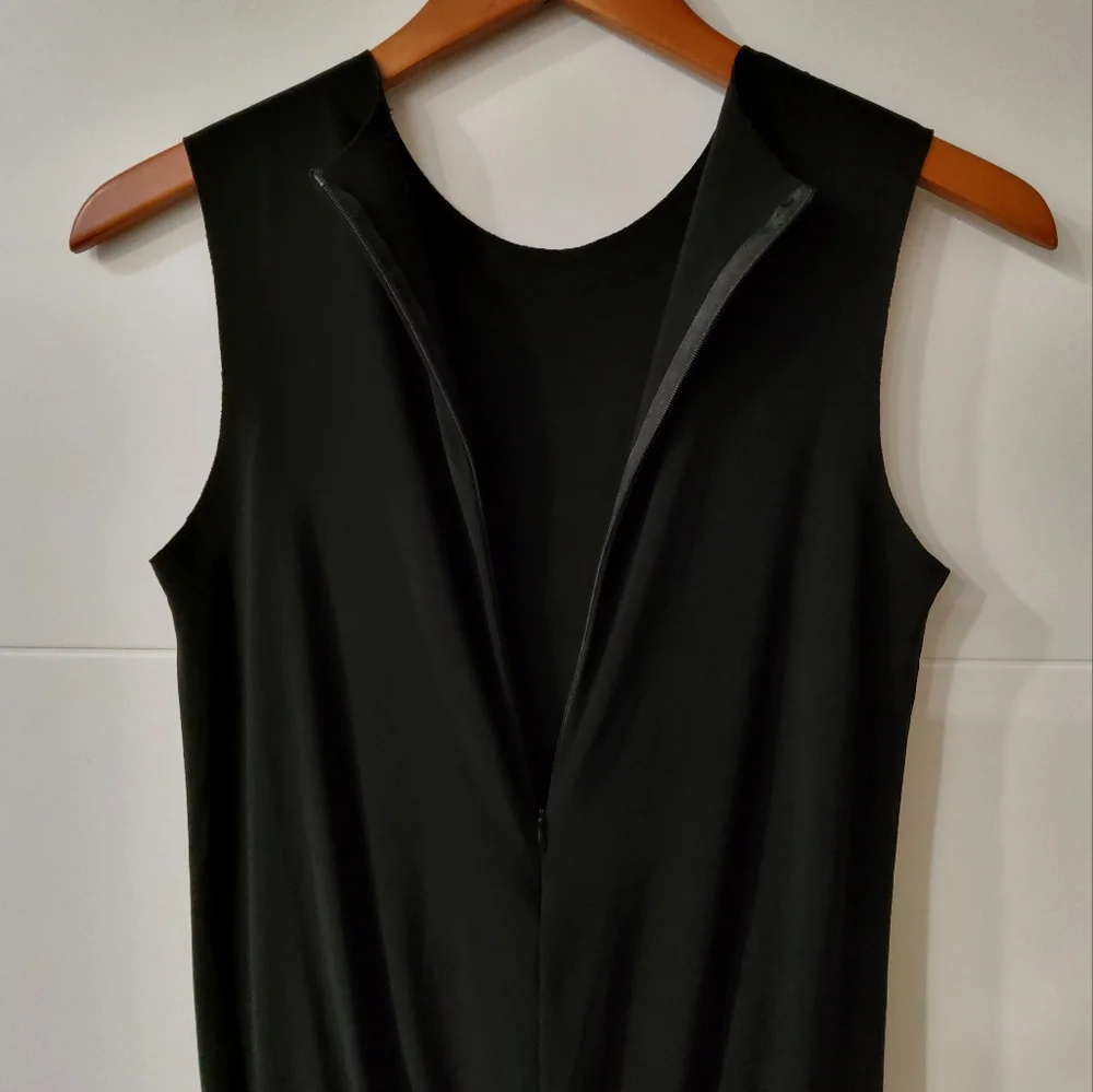 Norma Kamali Black Sleeveless Wide Leg Jumpsuit Size XS - Picture 7 of 12